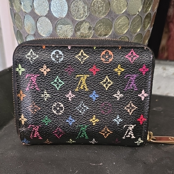 Louis Vuitton Black Multicolor Monogram Wallet - Picture 2 of 10